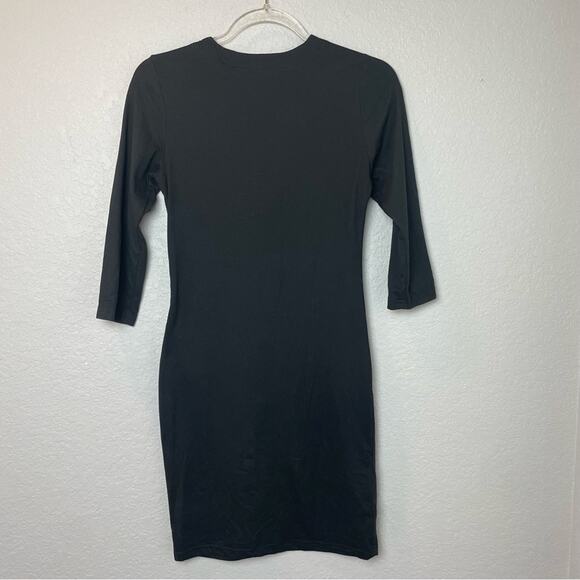 HOT KISS Fitted Mini Black Lace Up Dress Size M - Picture 5 of 5